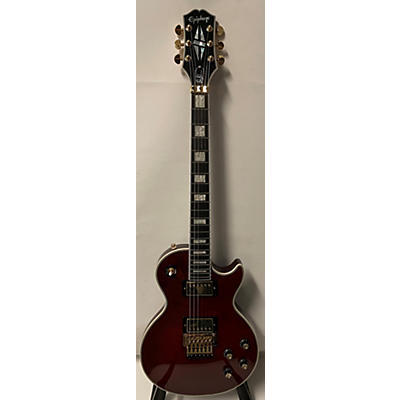 Epiphone Used Epiphone Alex Lifeson Les Paul Custom Axcess Ruby Solid Body Electric Guitar