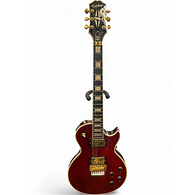 Used Epiphone Alex Lifeson Les Paul Custom Axcess Ruby Solid Body Electric Guitar