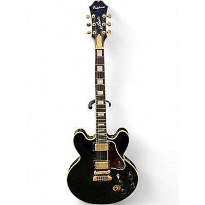 Used Epiphone BB King Lucille Black and Gold Hollow Body Electric Guitar
