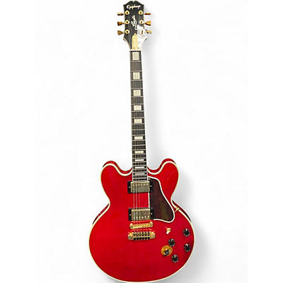 Used Epiphone BB King Lucille Cherry Hollow Body Electric Guitar