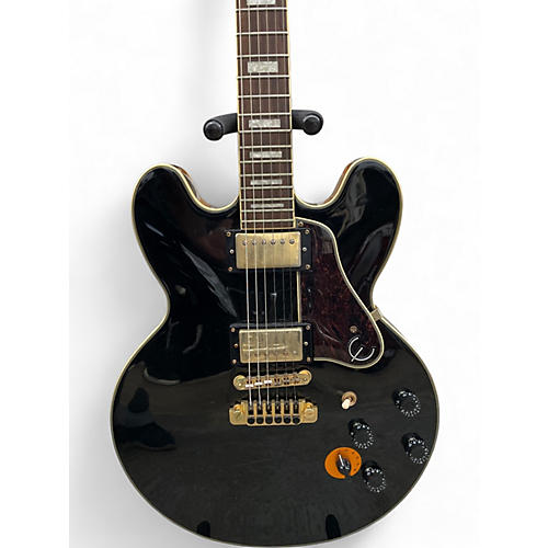 Used Epiphone BB King Lucille Ebony Hollow Body Electric Guitar Ebony