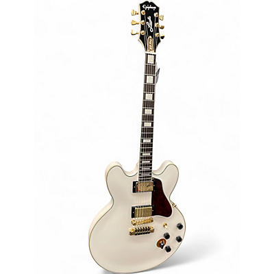 Used Epiphone BB King Lucille WHITE Hollow Body Electric Guitar