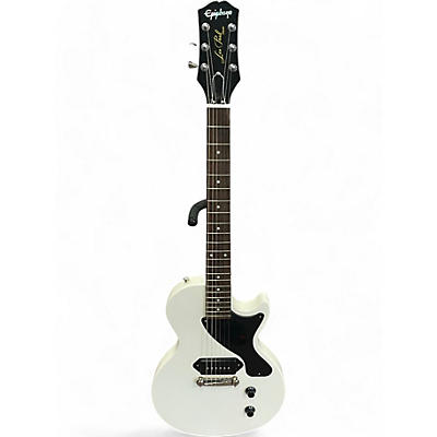 Used Epiphone Billie Joe Armstrong Les Paul Jr White Solid Body Electric Guitar