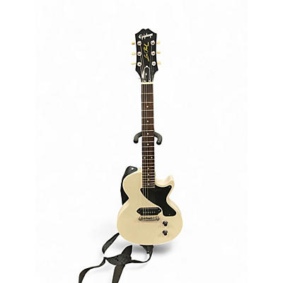 Used Epiphone Billie Joe Armstrong Signature Les Paul Jr White Solid Body Electric Guitar