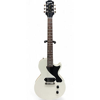 Used Epiphone Billy Joe Armstrong Les Paul Junior White Solid Body Electric Guitar