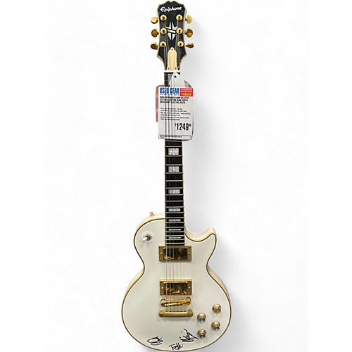 Epiphone Used Epiphone Bjorn Gelotte Les Paul Custom Bone White Solid Body Electric Guitar Bone White