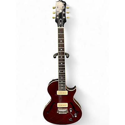 Used Epiphone Blues Hawk Wine Red Hollow Body Electric Guitar