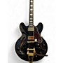 Used Epiphone Bonamassa ES335 Black Hollow Body Electric Guitar Black