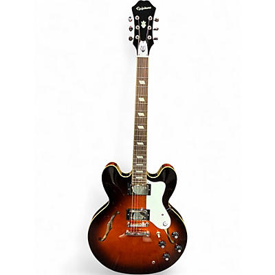 Used Epiphone Boneheaded Riviera Dark Tobacco Burst Hollow Body Electric Guitar