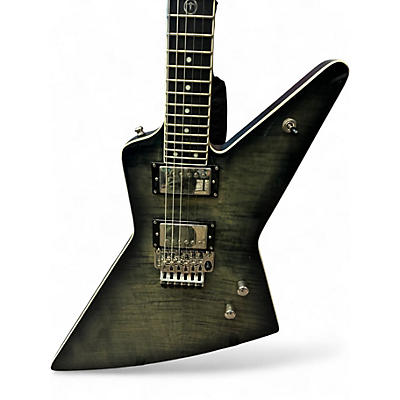 Used Epiphone Brendon Small Thunderhorse Explorer Trans Black Solid Body Electric Guitar