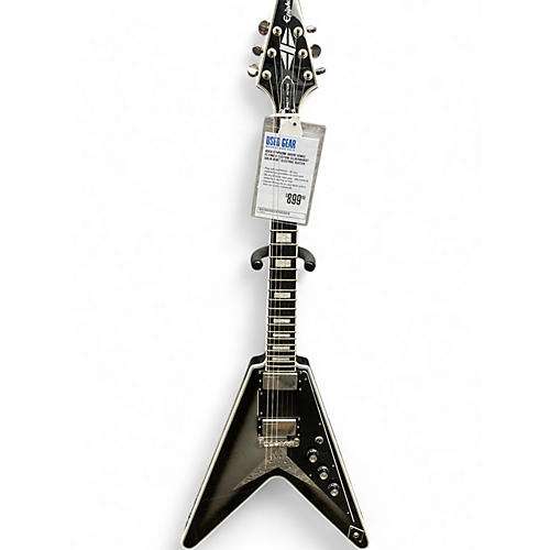 Epiphone Used Epiphone Brent Hinds Flying V Custom Silverburst Solid Body Electric Guitar Silverburst