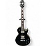 Used Epiphone By Gibson Les Paul, Made in Korea Black Solid Body Electric Guitar Black