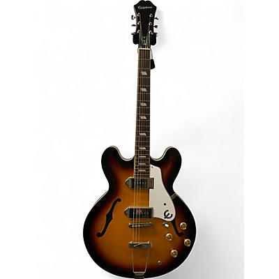 Used Epiphone CASINO 3 Tone Sunburst Hollow Body Electric Guitar