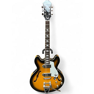Used Epiphone CASINO VS Vintage Sunburst Hollow Body Electric Guitar