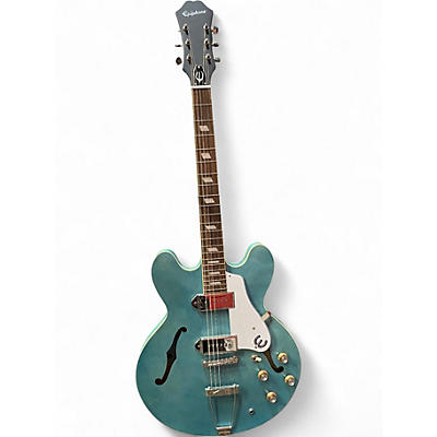 Used Epiphone CASINO WORN Blue Hollow Body Electric Guitar