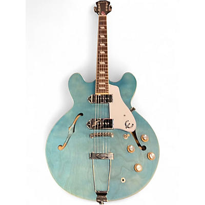Used Epiphone CASINO WORN FADED OCEAN BLUE Hollow Body Electric Guitar