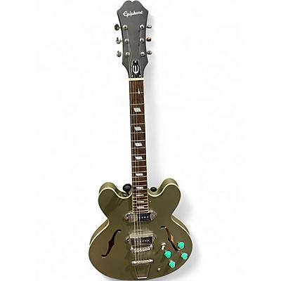 Used Epiphone CASINO WORN Green Hollow Body Electric Guitar