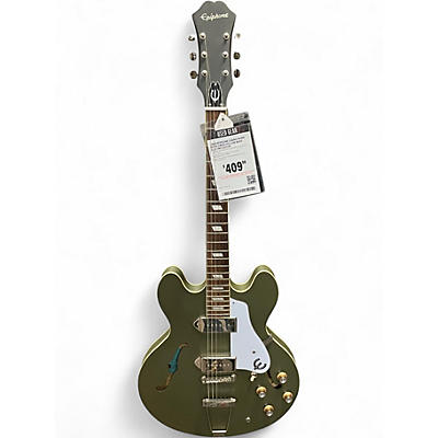 Used Epiphone CASINO WORN OLIVE GREEN Hollow Body Electric Guitar