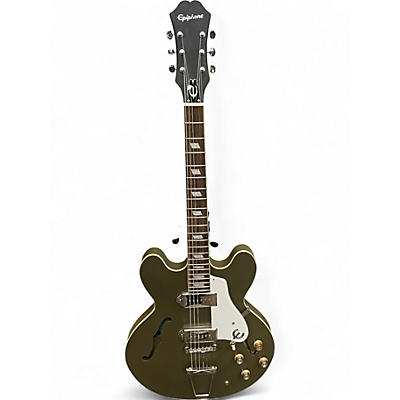 Used Epiphone CASINO WORN Royal Olive Solid Body Electric Guitar