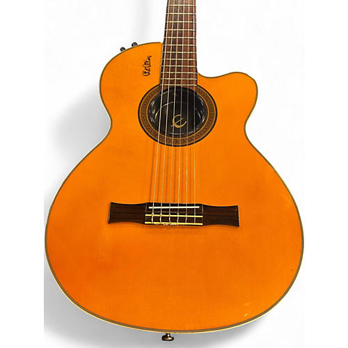 Used Epiphone CHET ATKINS NYLON Natural Classical Acoustic Electric Guitar Natural