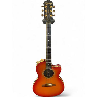 Used Epiphone CHET ATKINS SST Cherry Sunburst Acoustic Electric Guitar