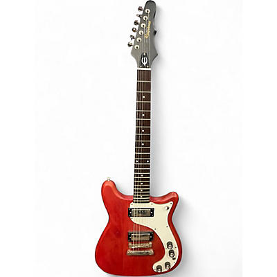 Used Epiphone CORONET Satin Red Solid Body Electric Guitar