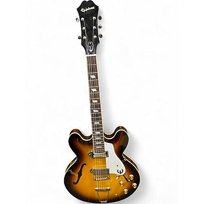 Used Epiphone Casino 2 Color Sunburst Hollow Body Electric Guitar