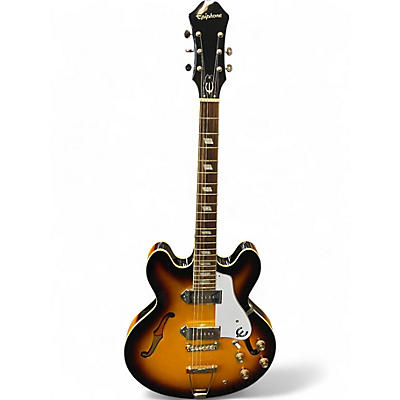 Used Epiphone Casino 2 Tone Sunburst Hollow Body Electric Guitar