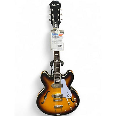 Used Epiphone Casino 3 Color Sunburst Hollow Body Electric Guitar