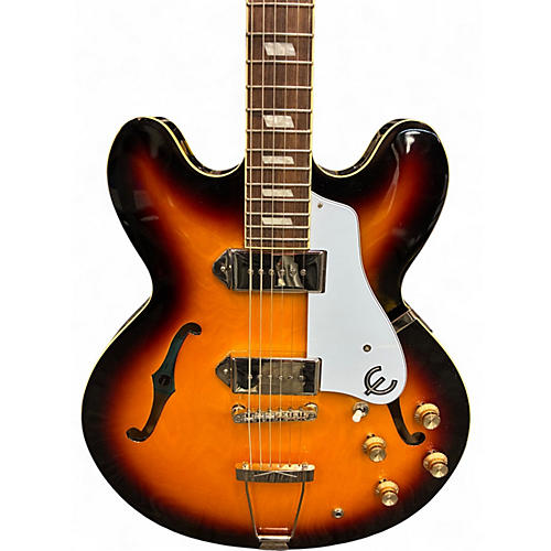 Used Epiphone Casino 3 Tone Sunburst Hollow Body Electric Guitar 3 Tone Sunburst