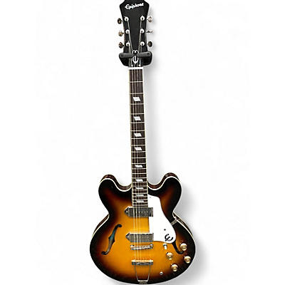 Used Epiphone Casino 3 Tone Sunburst Hollow Body Electric Guitar