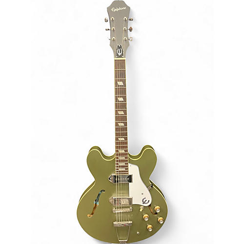 Used Epiphone Casino Green Hollow Body Electric Guitar Green