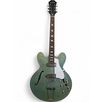 Used Epiphone Casino Green Hollow Body Electric Guitar