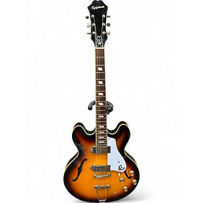Used Epiphone Casino Hollowbody 3 Tone Sunburst Hollow Body Electric Guitar