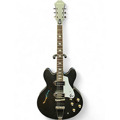 Used Epiphone Casino Hollowbody Satin Black Hollow Body Electric Guitar