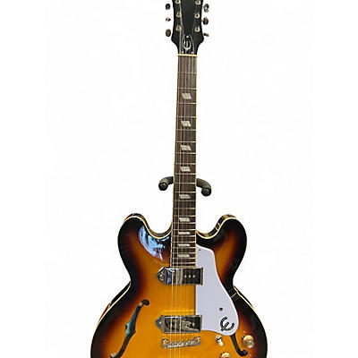 Used Epiphone Casino Tobacco Sunburst Hollow Body Electric Guitar