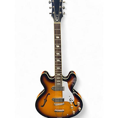 Used Epiphone Casino Vintage Sunburst Hollow Body Electric Guitar