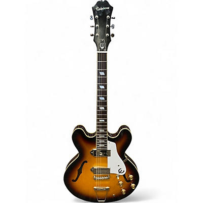 Used Epiphone Casino Vintage Sunburst Hollow Body Electric Guitar