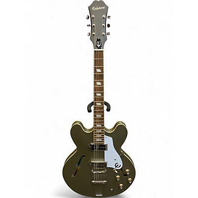 Used Epiphone Casino WORN Royal Olive Hollow Body Electric Guitar