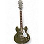 Used Epiphone Casino Worn Army Green Hollow Body Electric Guitar Army Green