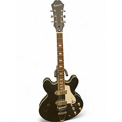 Used Epiphone Casino Worn Black Hollow Body Electric Guitar