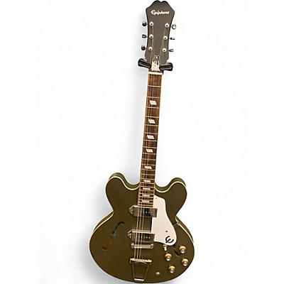 Used Epiphone Casino Worn Green Hollow Body Electric Guitar