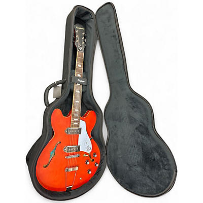 Used Epiphone Casino worn red Hollow Body Electric Guitar