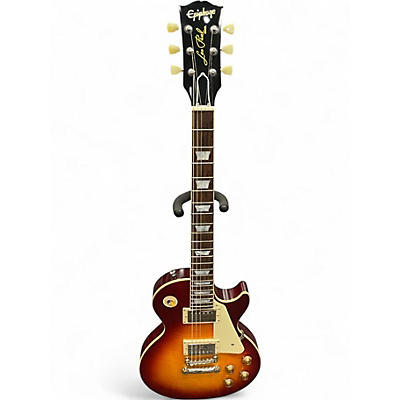 Used Epiphone Custom 1959 Les Paul Tobacco Sunburst Solid Body Electric Guitar