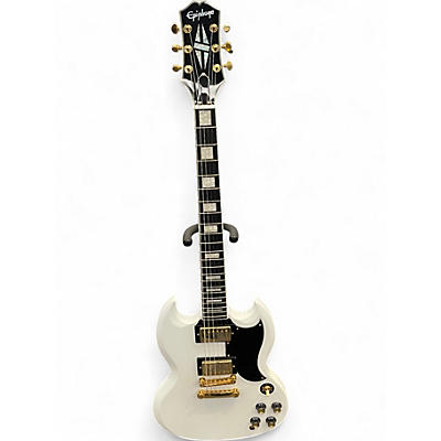 Used Epiphone Custom SG Alpine White Solid Body Electric Guitar