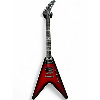 Used Epiphone DAVE MUSTAINE FLYING V AGED DARK RED BURST Solid Body Electric Guitar