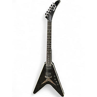 Used Epiphone DAVE MUSTAINE FLYING V BLACK SPARKLE Solid Body Electric Guitar