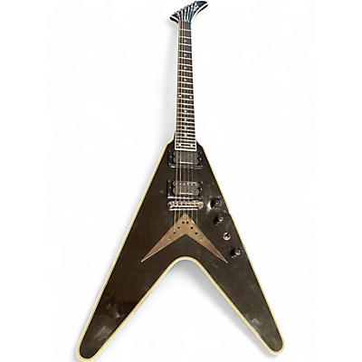 Used Epiphone DAVE MUSTAINE FLYING V CUSTOM ELECTRIC GUITAR Black Solid Body Electric Guitar