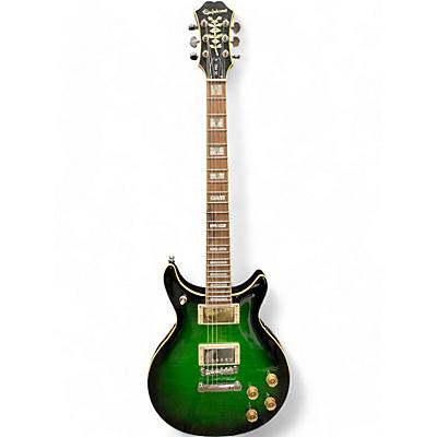 Used Epiphone DC Pro Trans Green Solid Body Electric Guitar