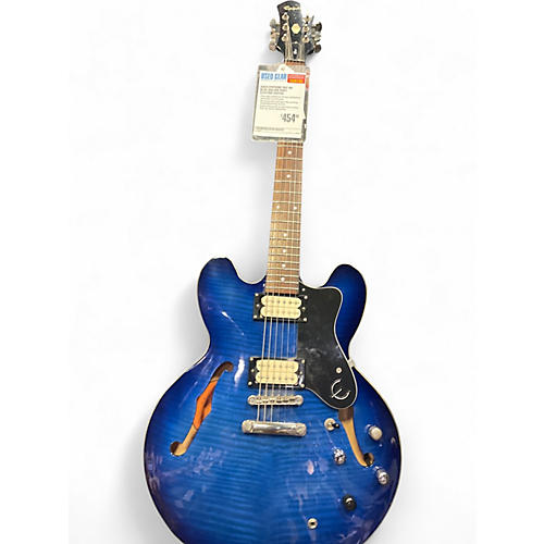Used Epiphone DOT BB Blue Hollow Body Electric Guitar Blue
